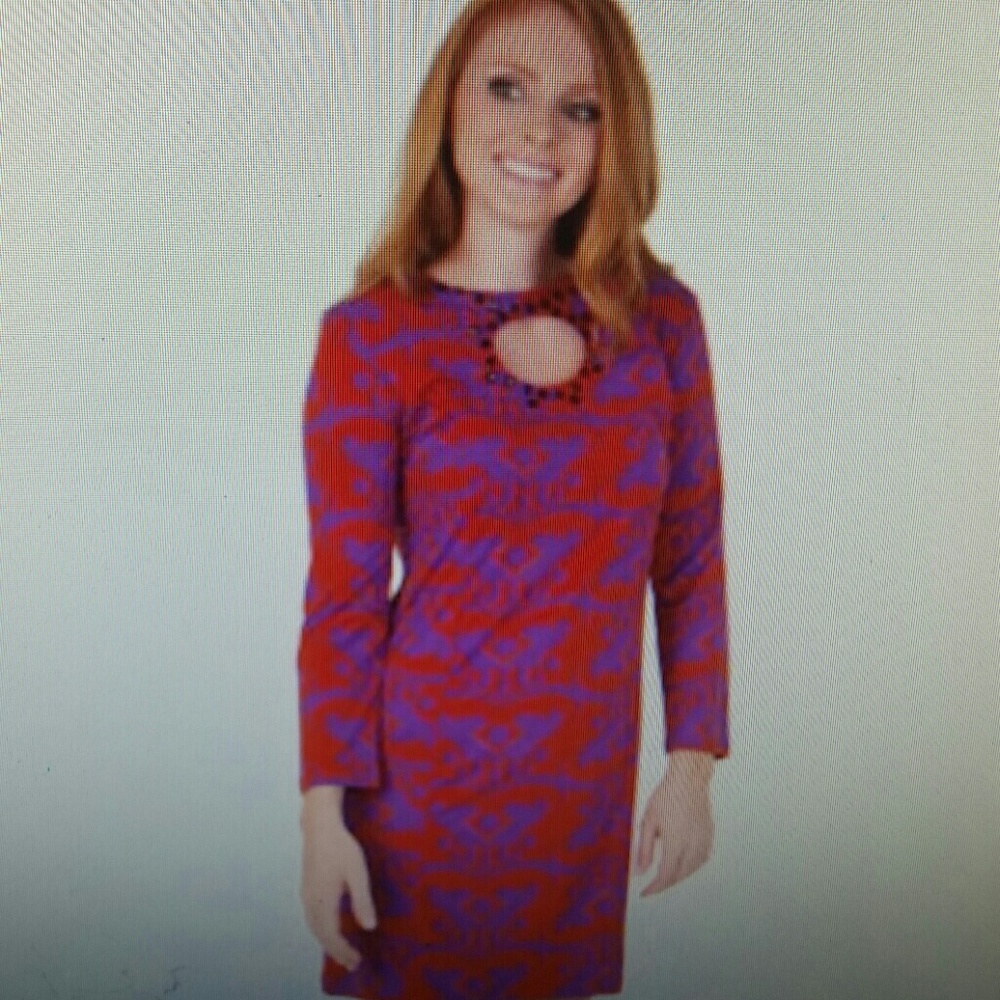 Sassy Ginger Damask Dress
